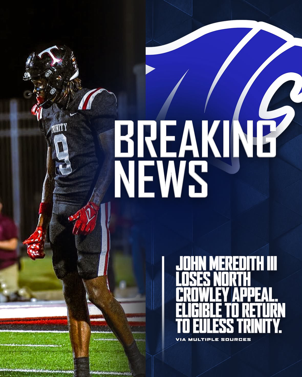 UIL State Committee Denies Eligibility Appeal for Five-Star Cornerback John Meredith III