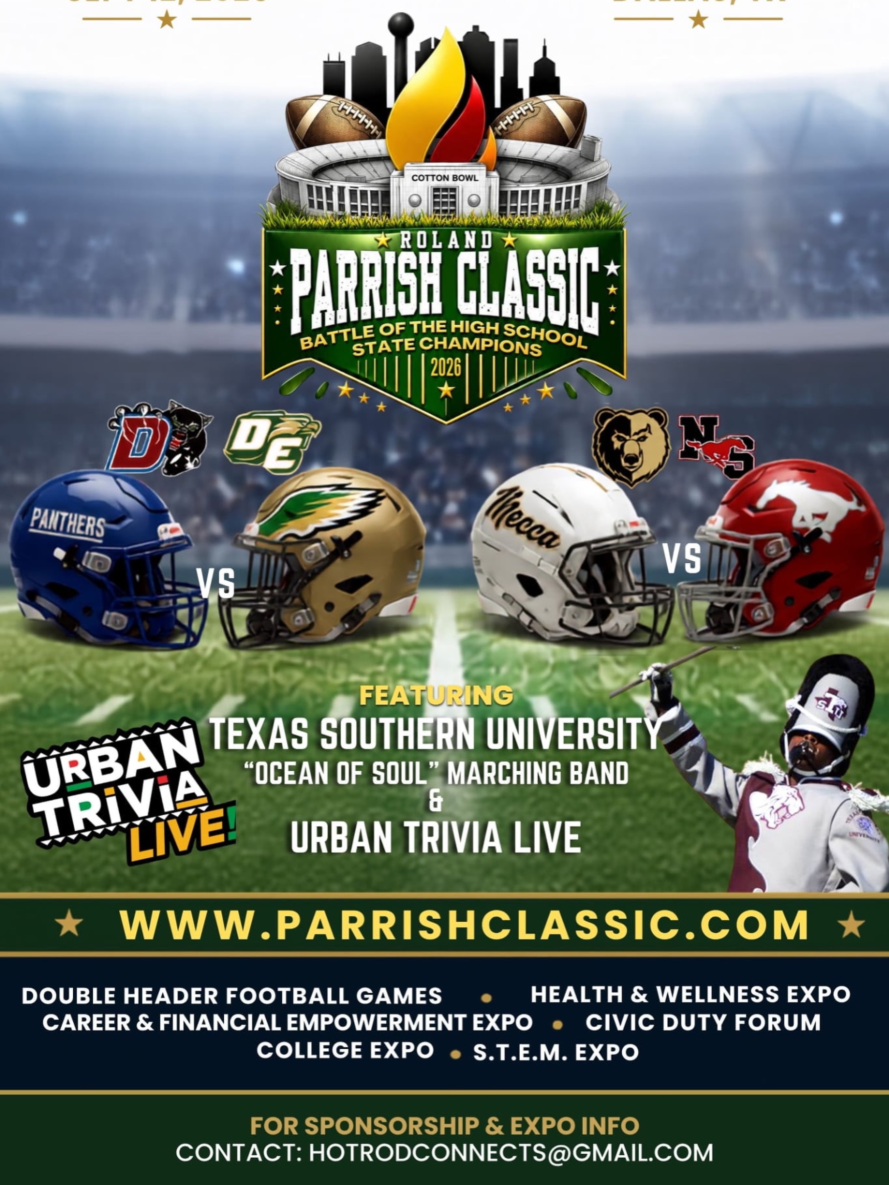 Roland Parrish Classic Brings Two Blockbuster Matchups to the Cotton Bowl
