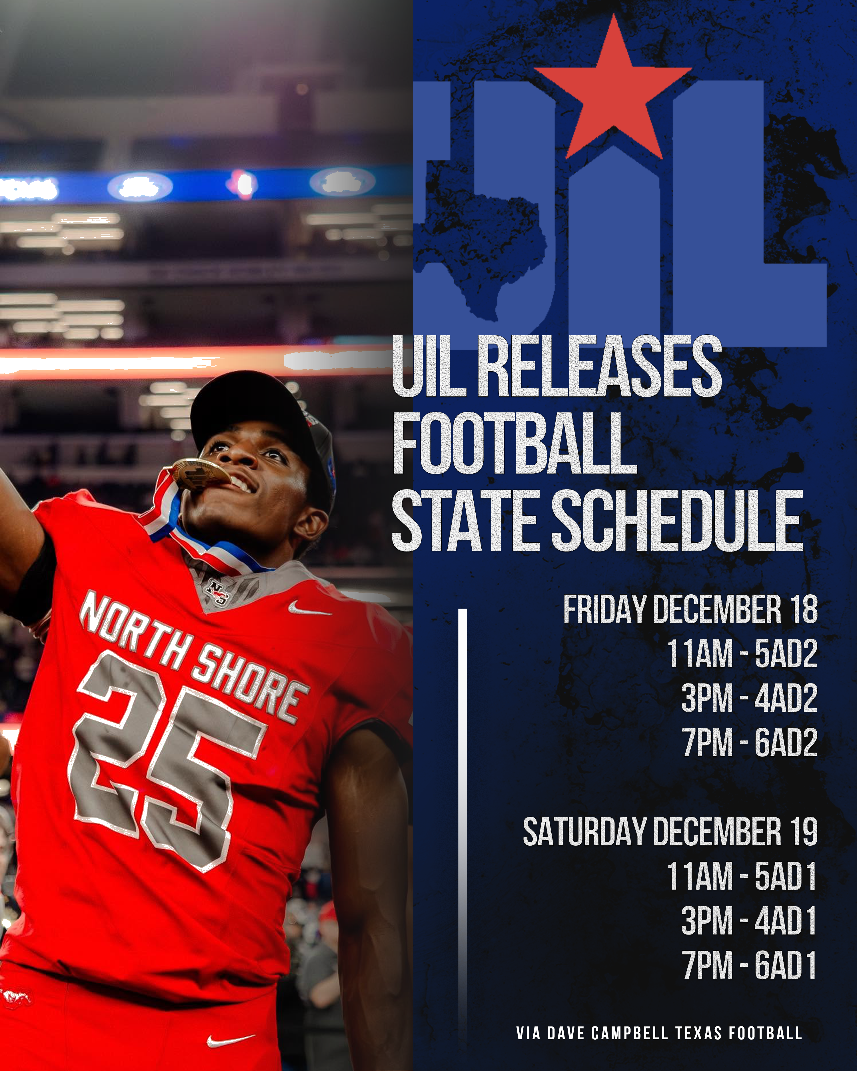UIL Releases Football State Schedule