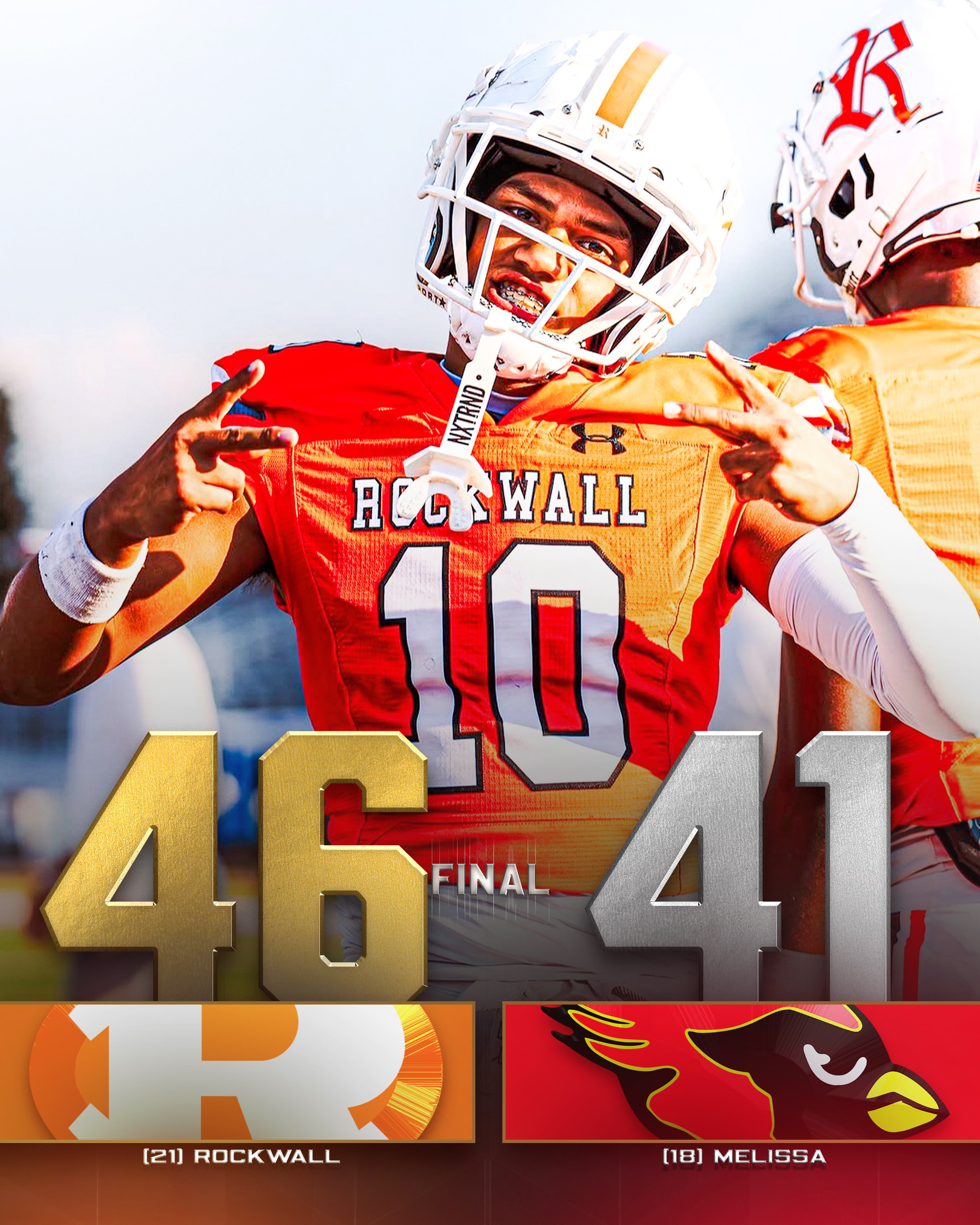 Rockwall 46-41 Melissa (Final Score) 